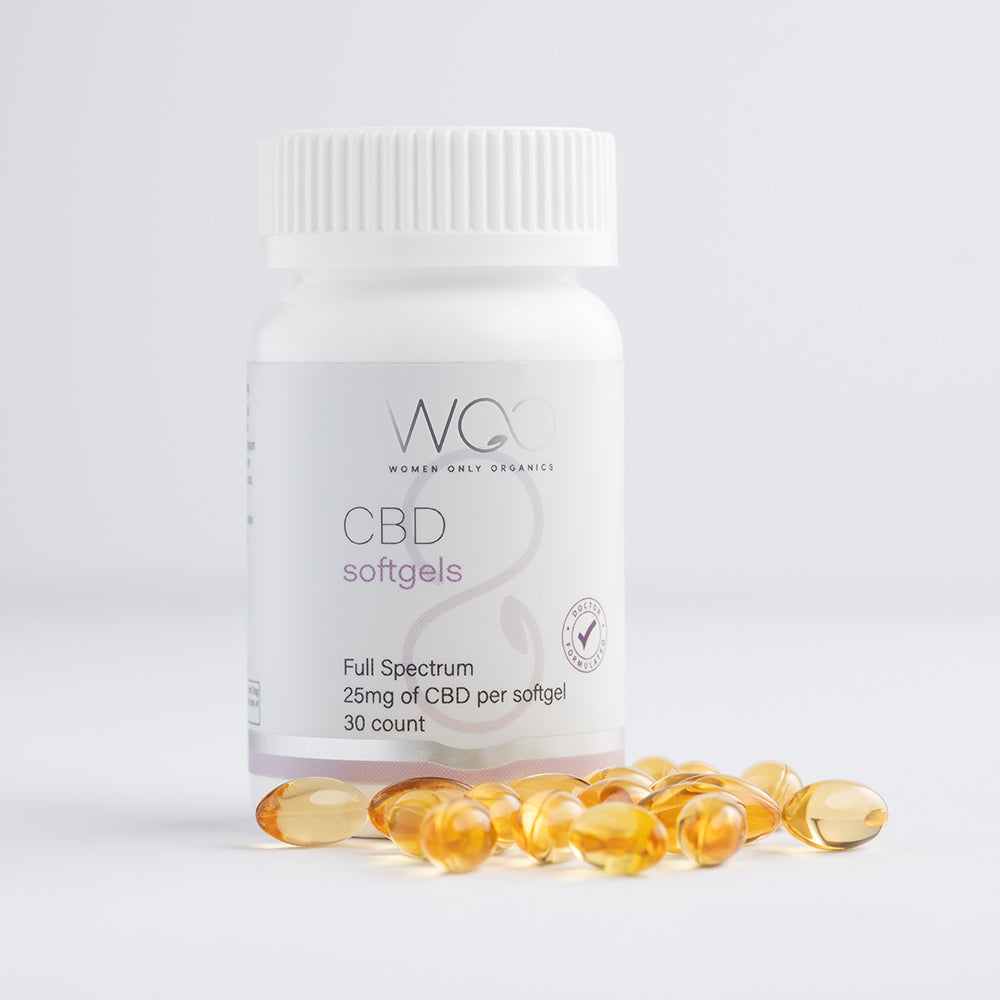 Our CBD full spectrum softgels for women help reduce stress.