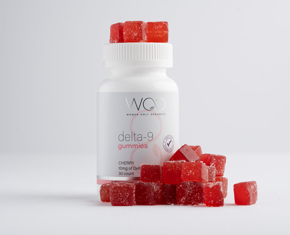 These vegan CBD delta-9 gummies help women feel calm and relaxed.