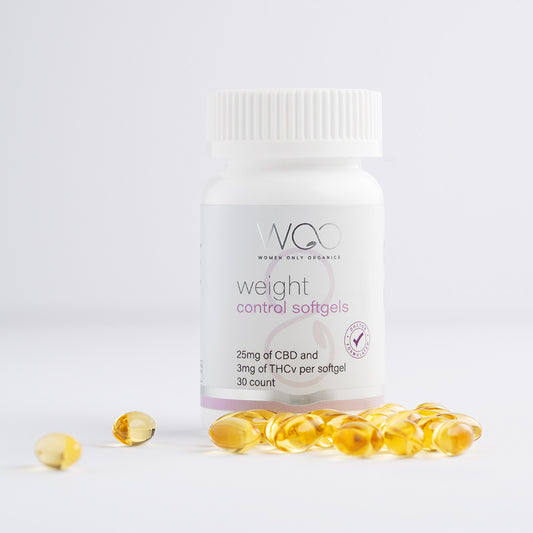 These CBD weight control softgel supplements give women a natural way to reduce appetite and boost metabolism to support their weight loss goals.